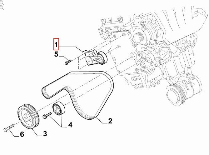 OPAR 55274034 ALTERNATOR GERGI RULMANI (KUTUKLU) FIAT EGEA 1.6 E-TORQ 15>