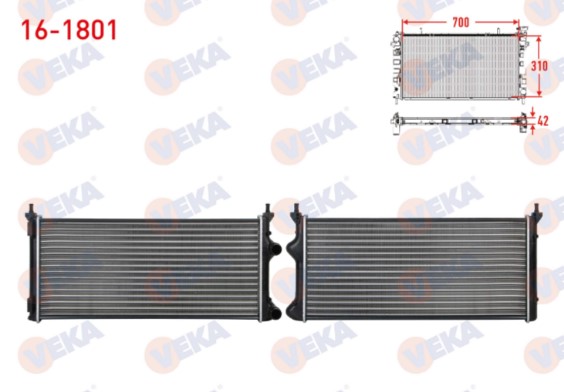 VEKA 16-1801 Su Radyatörü