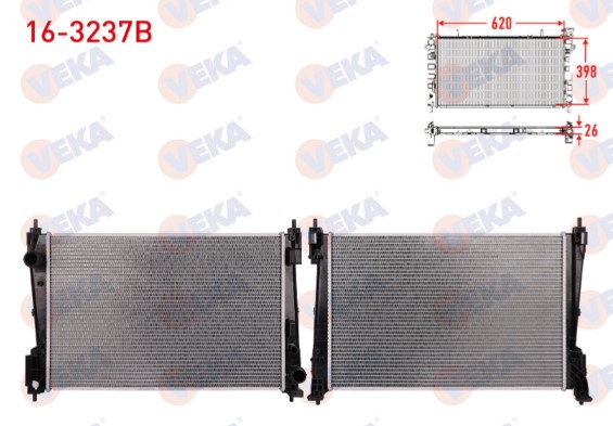 VEKA 16-3237 Su Radyatörü