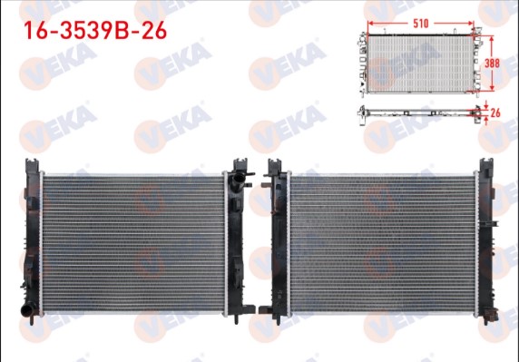 VEKA 16-3539 Su Radyatörü