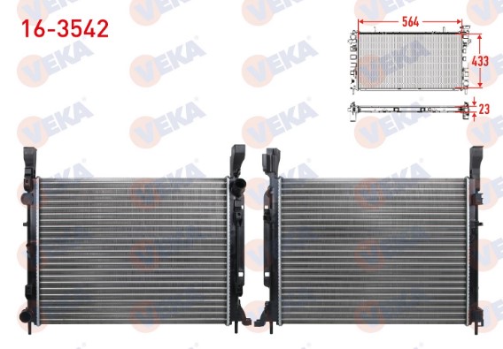 VEKA 16-3542 Su Radyatörü