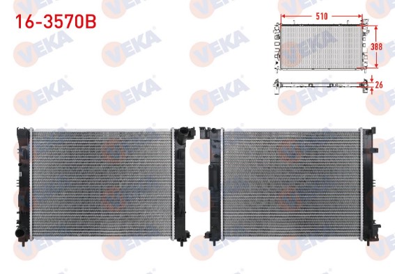 VEKA 16-3570B Su Radyatörü