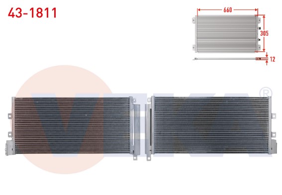 VEKA 43-1811 Klima Radyatörü