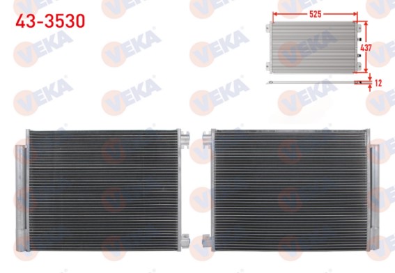 VEKA 43-3530 Klima Radyatörü