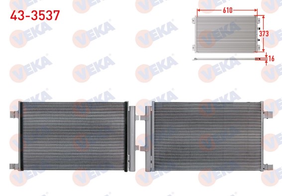 VEKA 43-3537 Klima Radyatörü